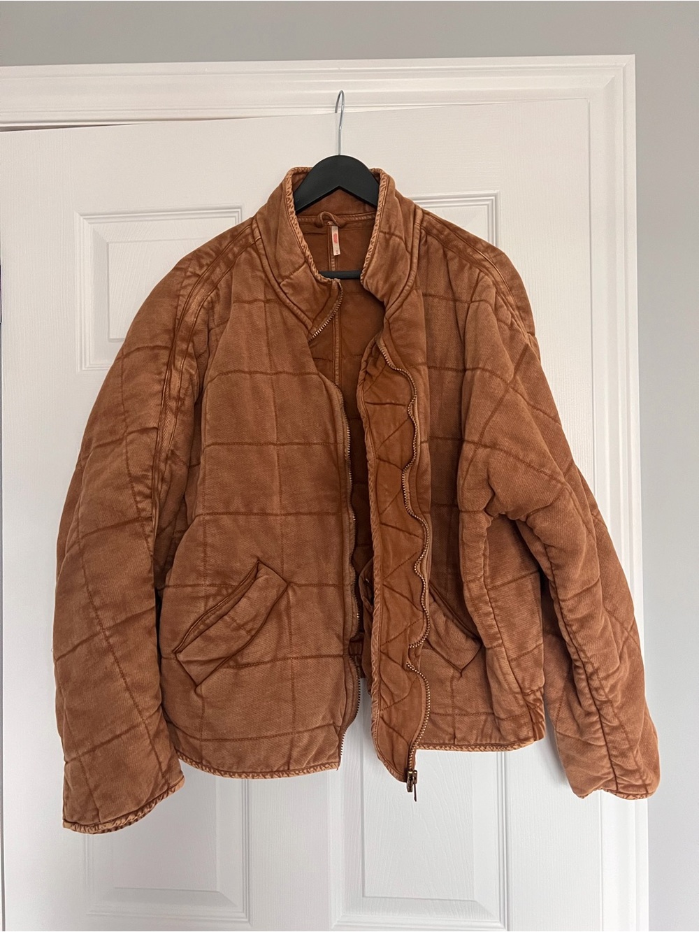 Free People Quilted Knit Jacket